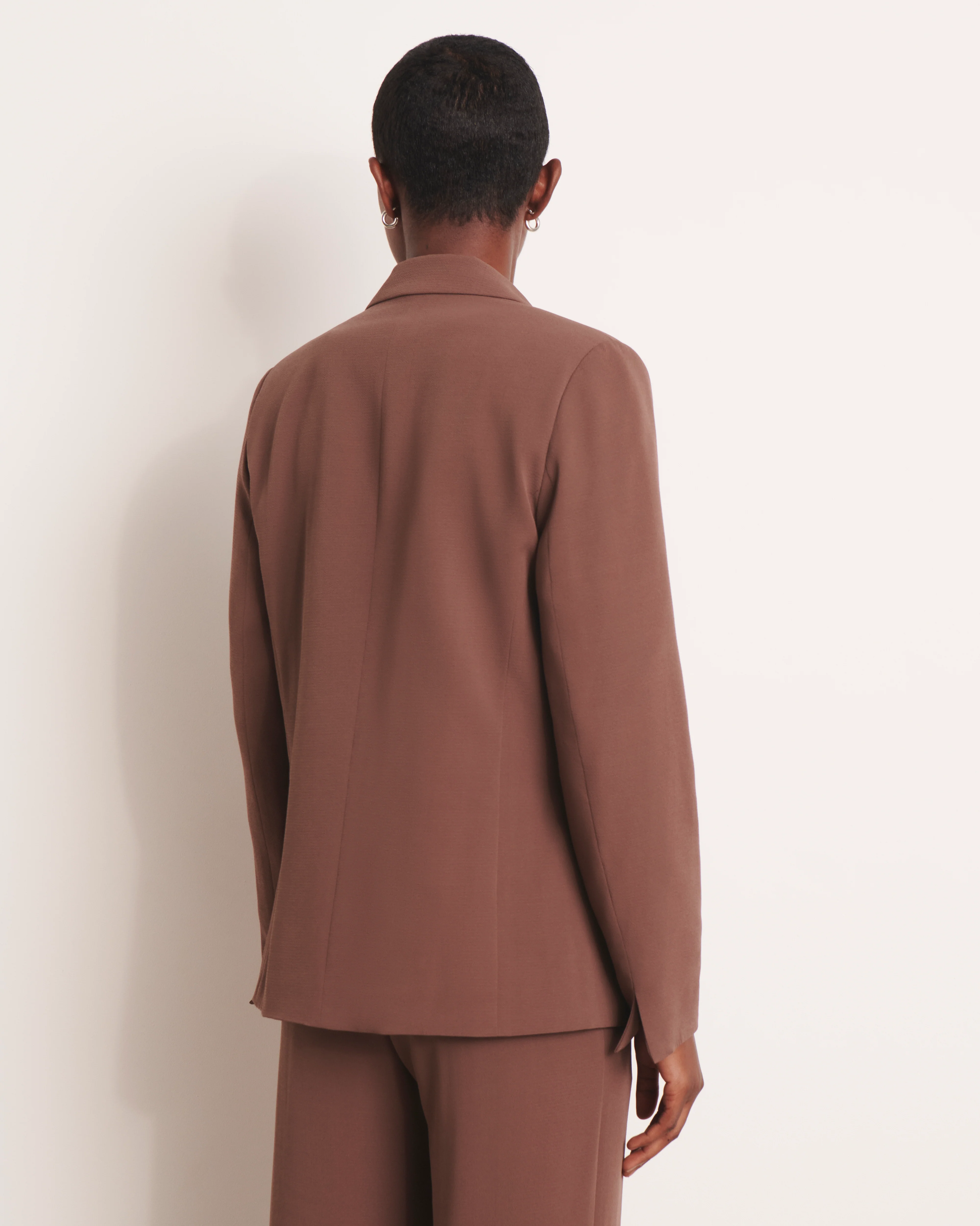Blazer fluide marron BONIFACIO13/13239/053 - Image 5