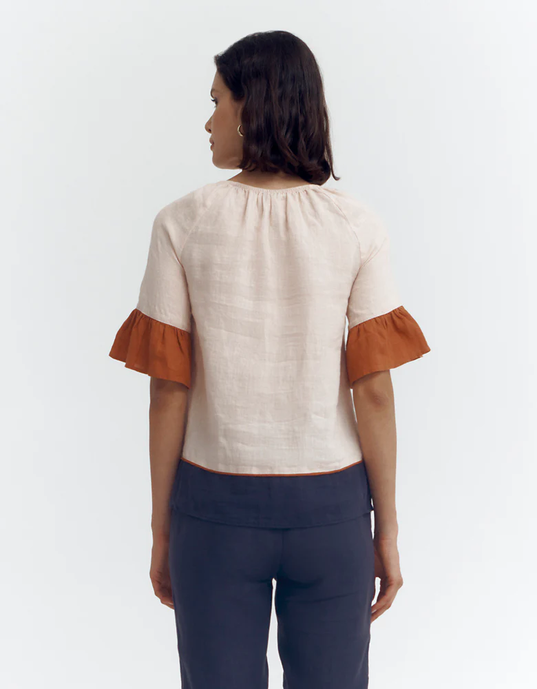 Blouse avec manches volants COLOMBO/87086/650 - Image 4