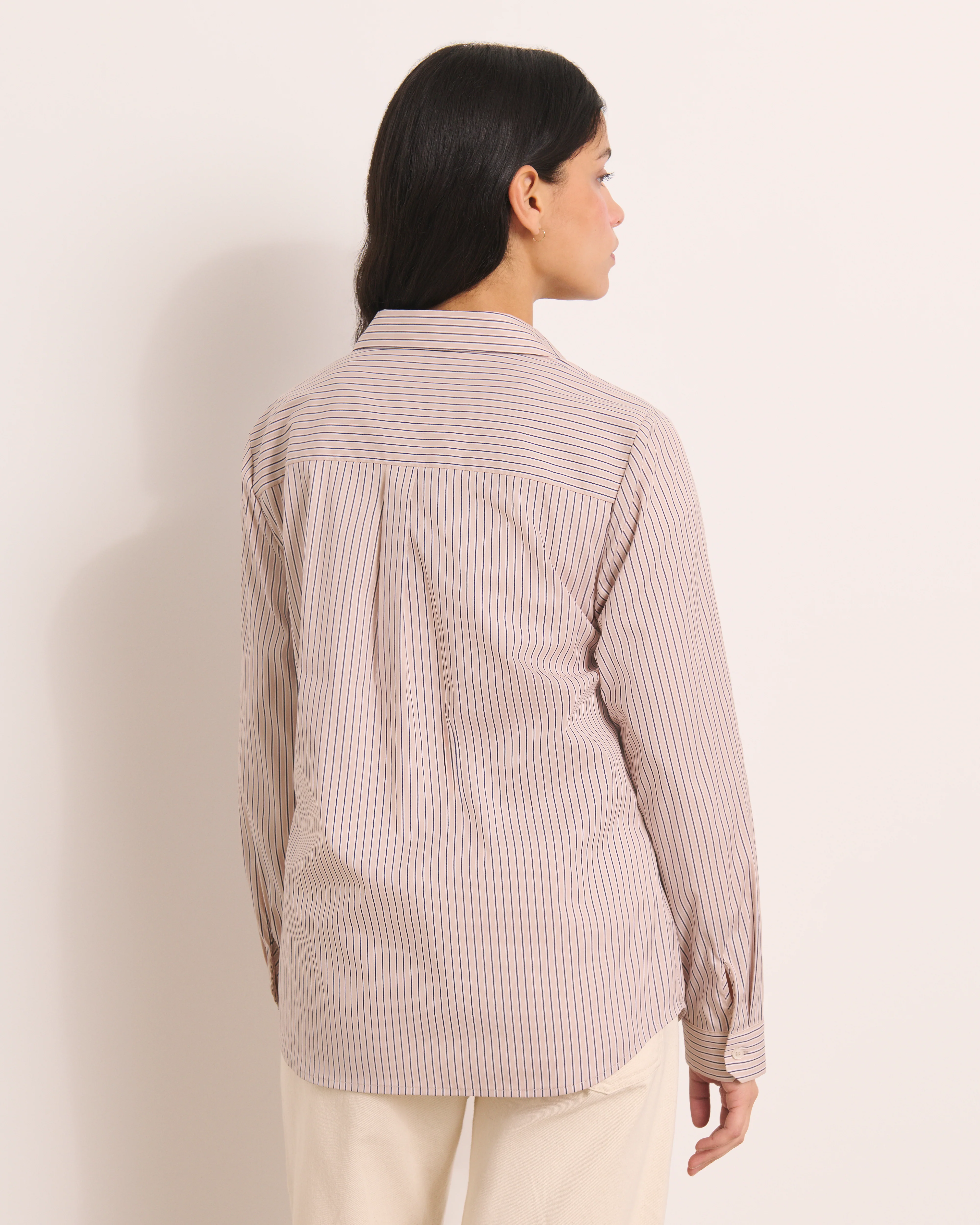 Chemise beige à rayures CANALETTO13-BIS/13250/521 - Image 3