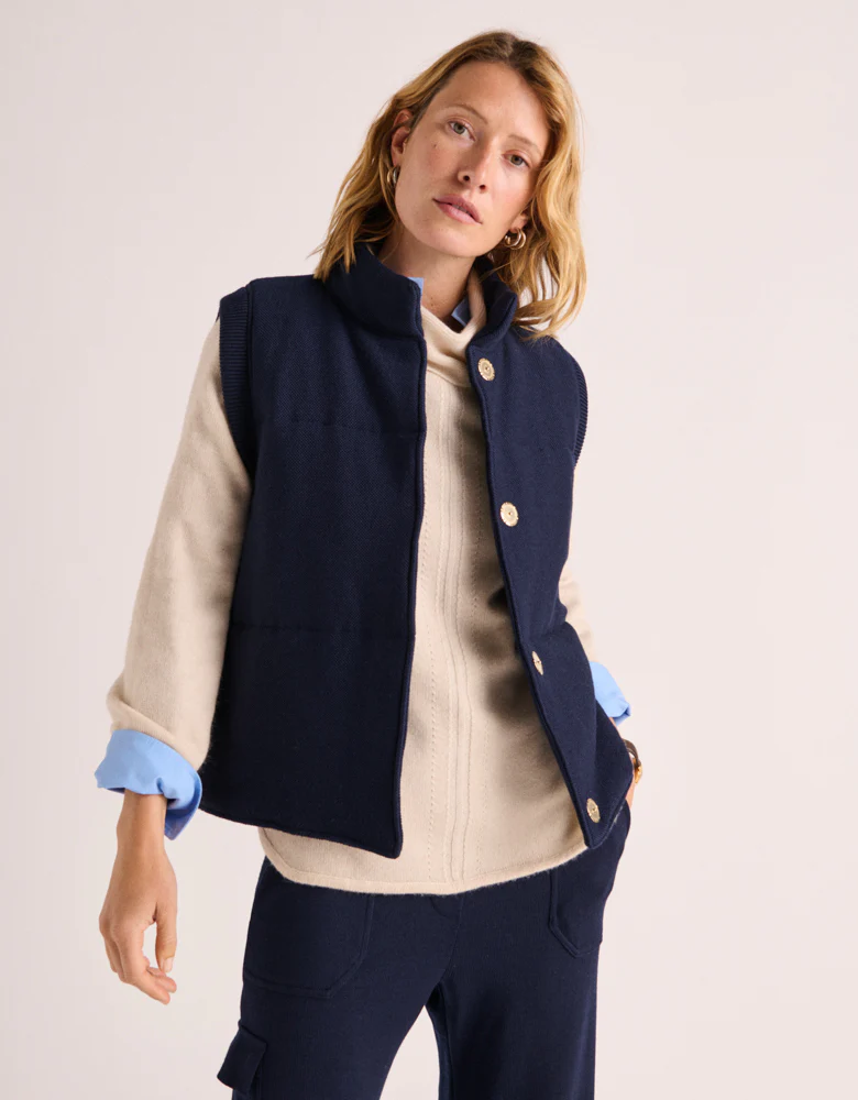 Veste doudoune matelassée maille milano en laine mérinos NOE1927/88098/319 - Image 2