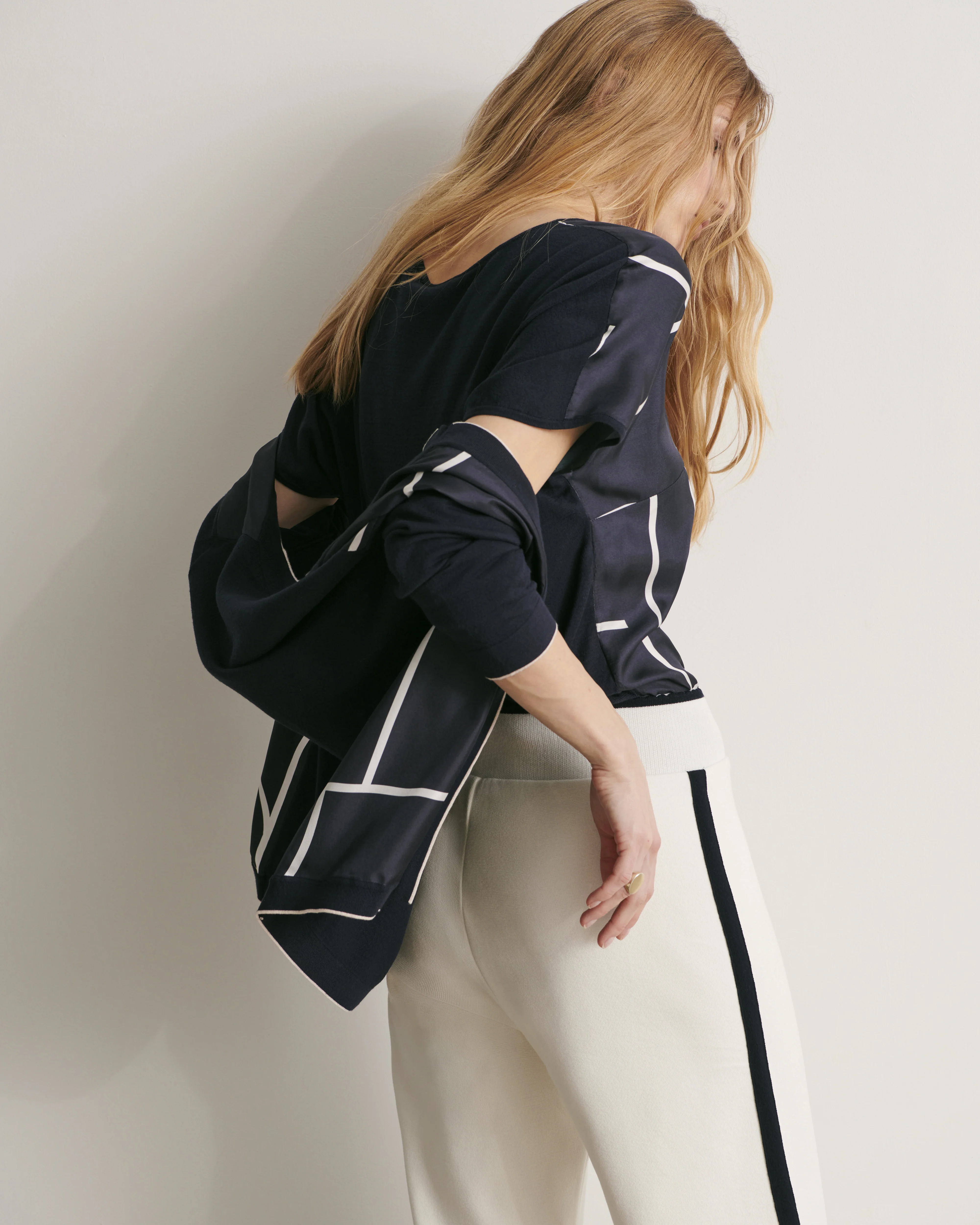 Gilet twin-set imprimé GRAPH/11095/635 - Image 3