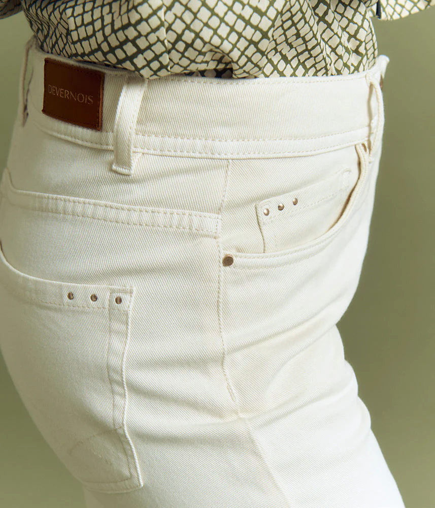 Jeans flare en coton stretch PYTA/85170/007 - Image 4
