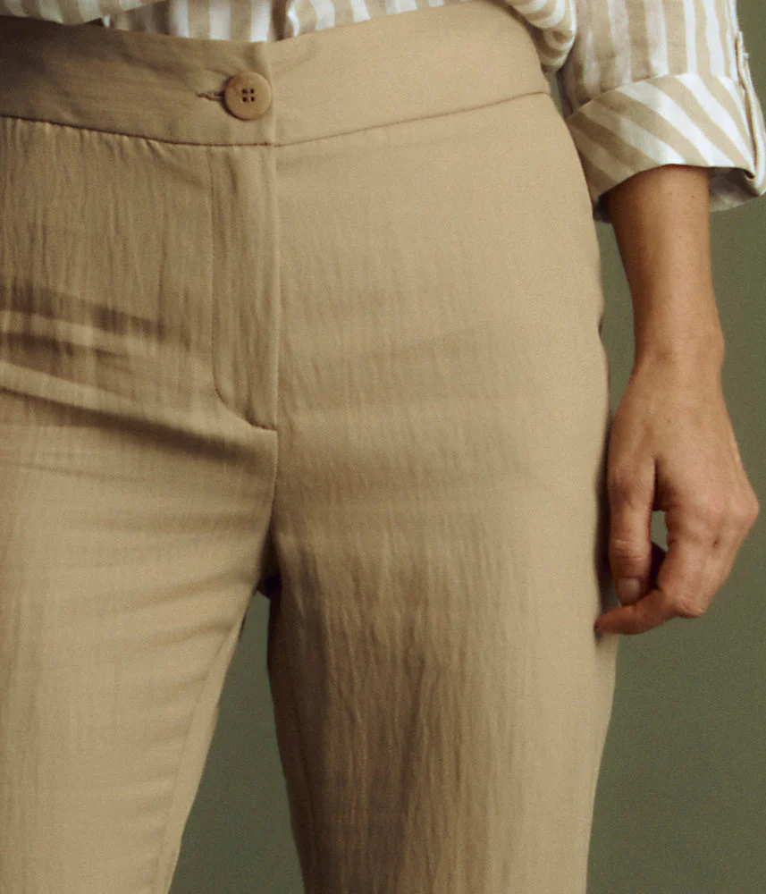 Pantalon crop leg en lyocell PALEM/85176/010 - Image 3