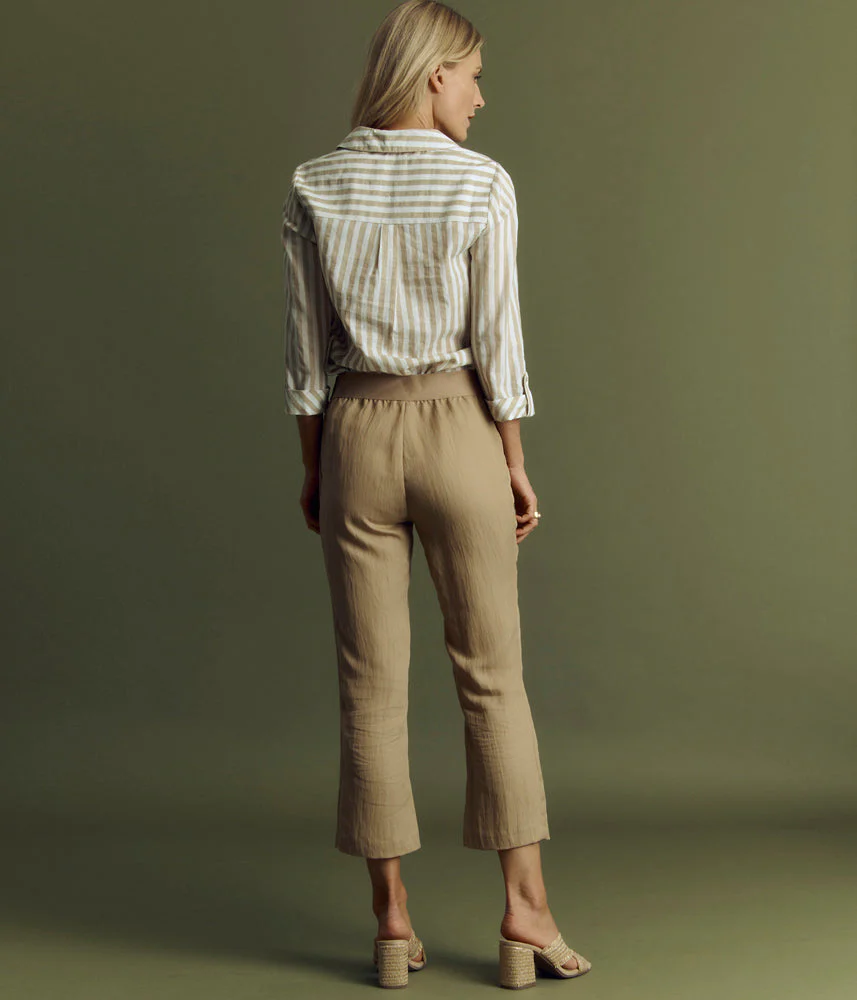 Pantalon crop leg en lyocell PALEM/85176/010 - Image 4