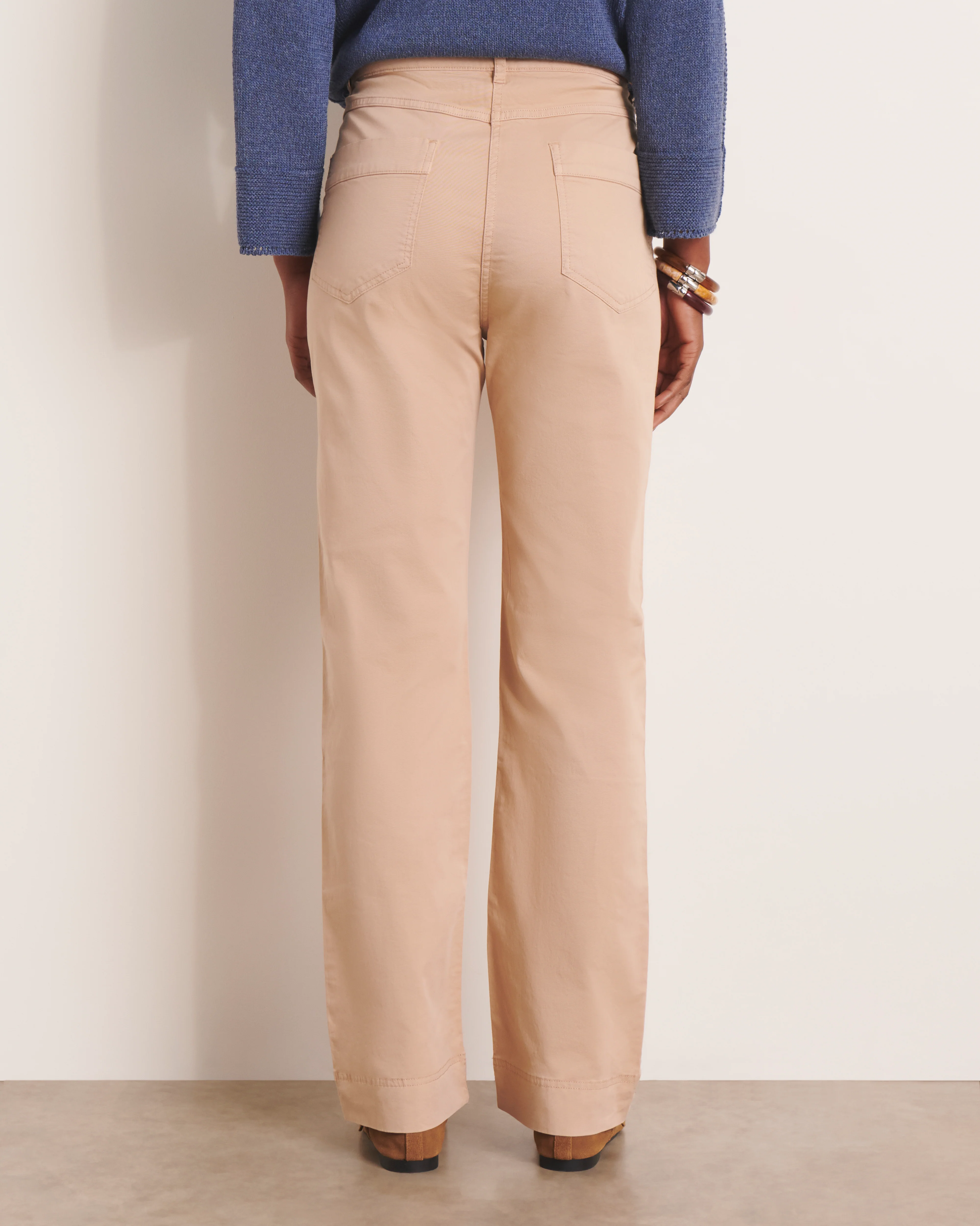Pantalon droit beige PERLA/13197/010 - Image 3