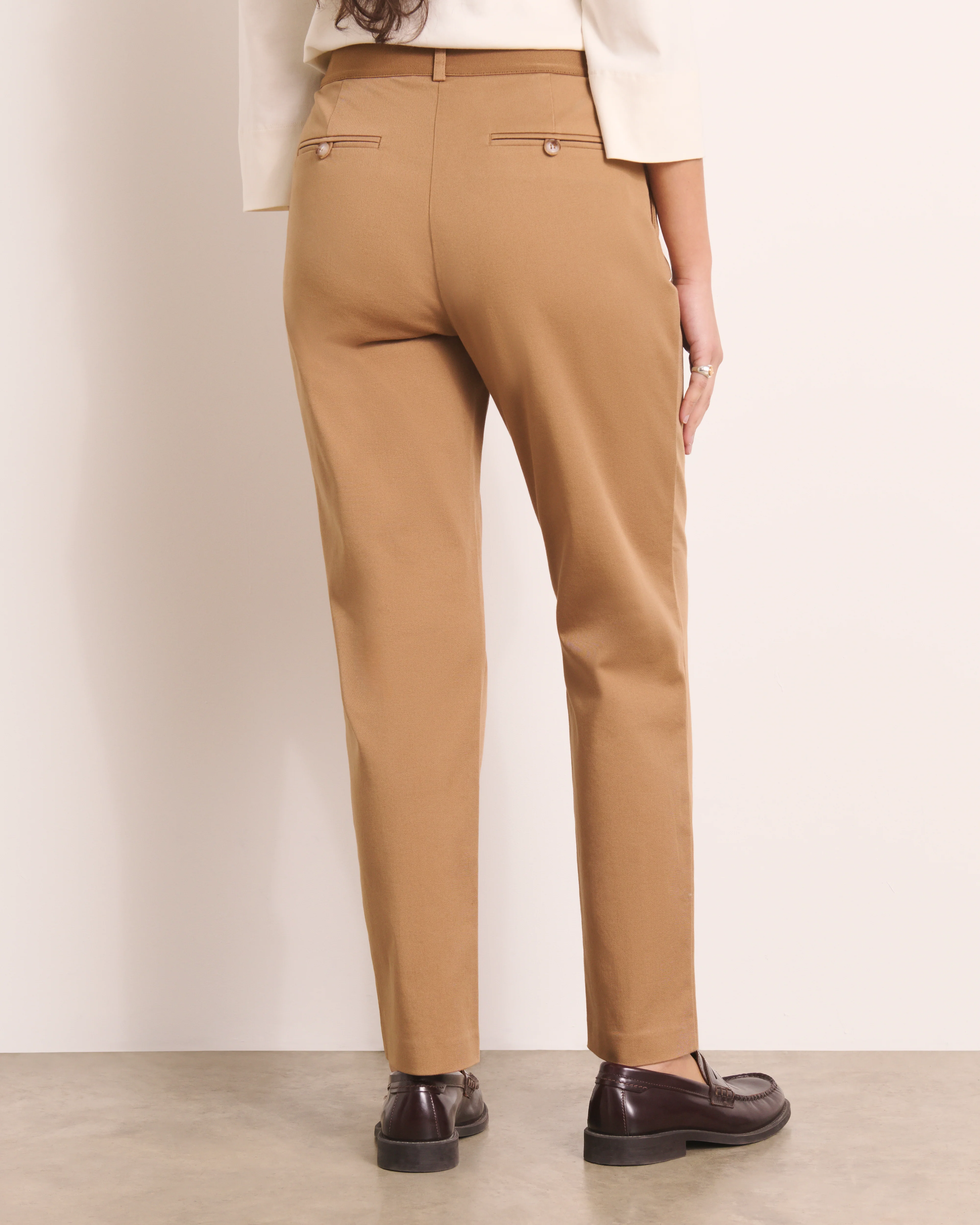 Pantalon droit beige PICOLINEW/13204/010 - Image 3