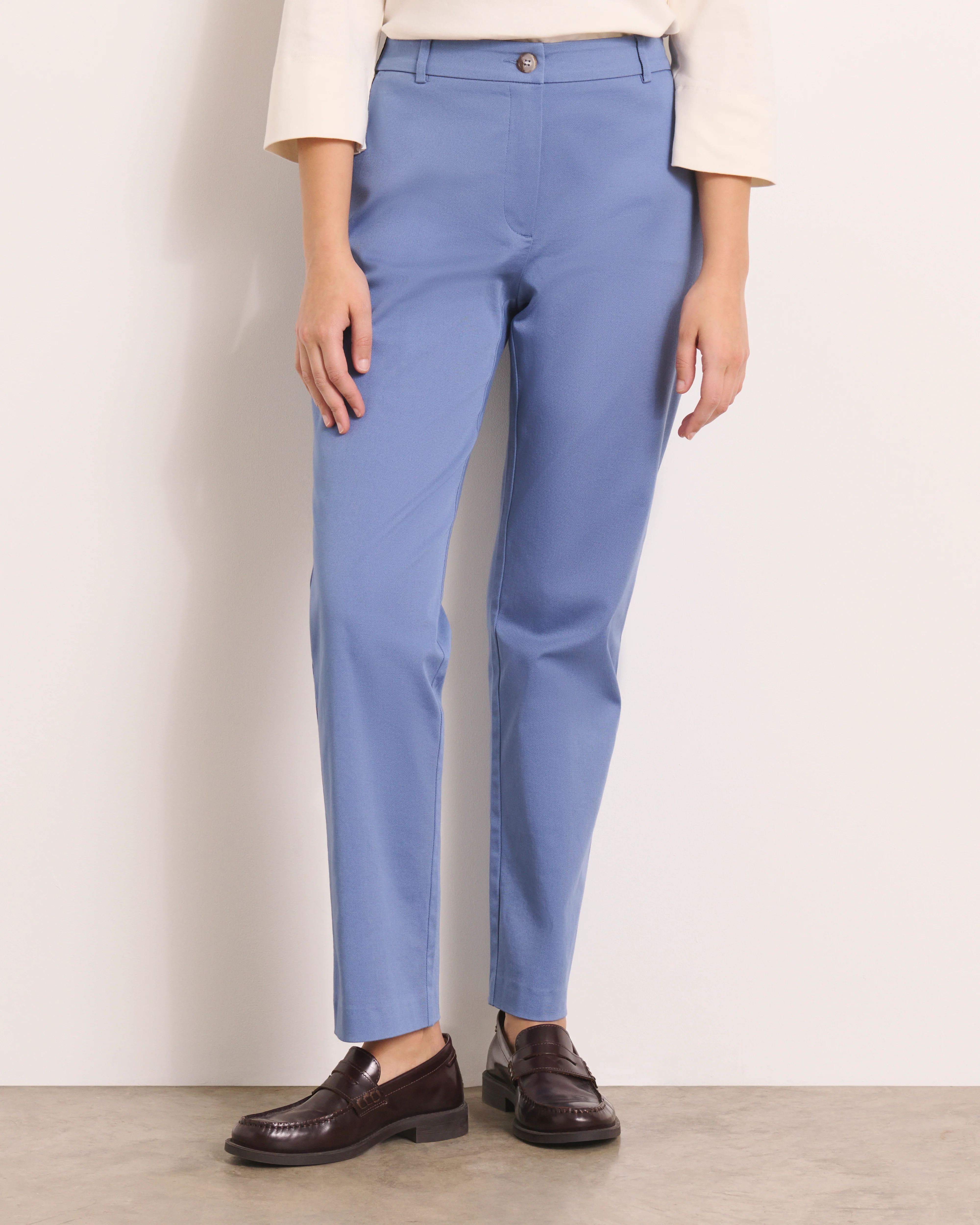 Pantalon droit bleu PICOLINEW/13204/277 - Image 2