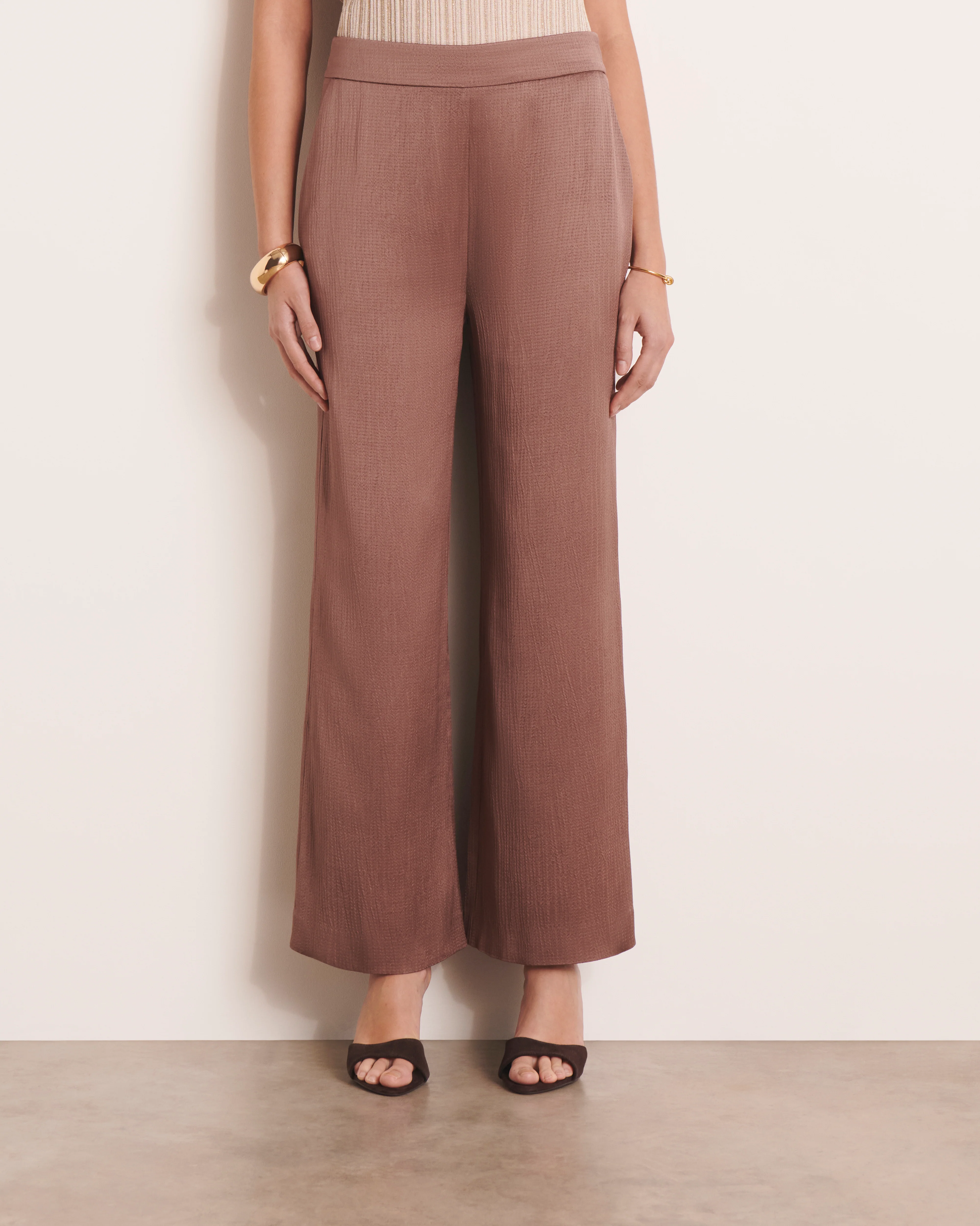 Pantalon large marron PAIO/13038/053 - Image 3