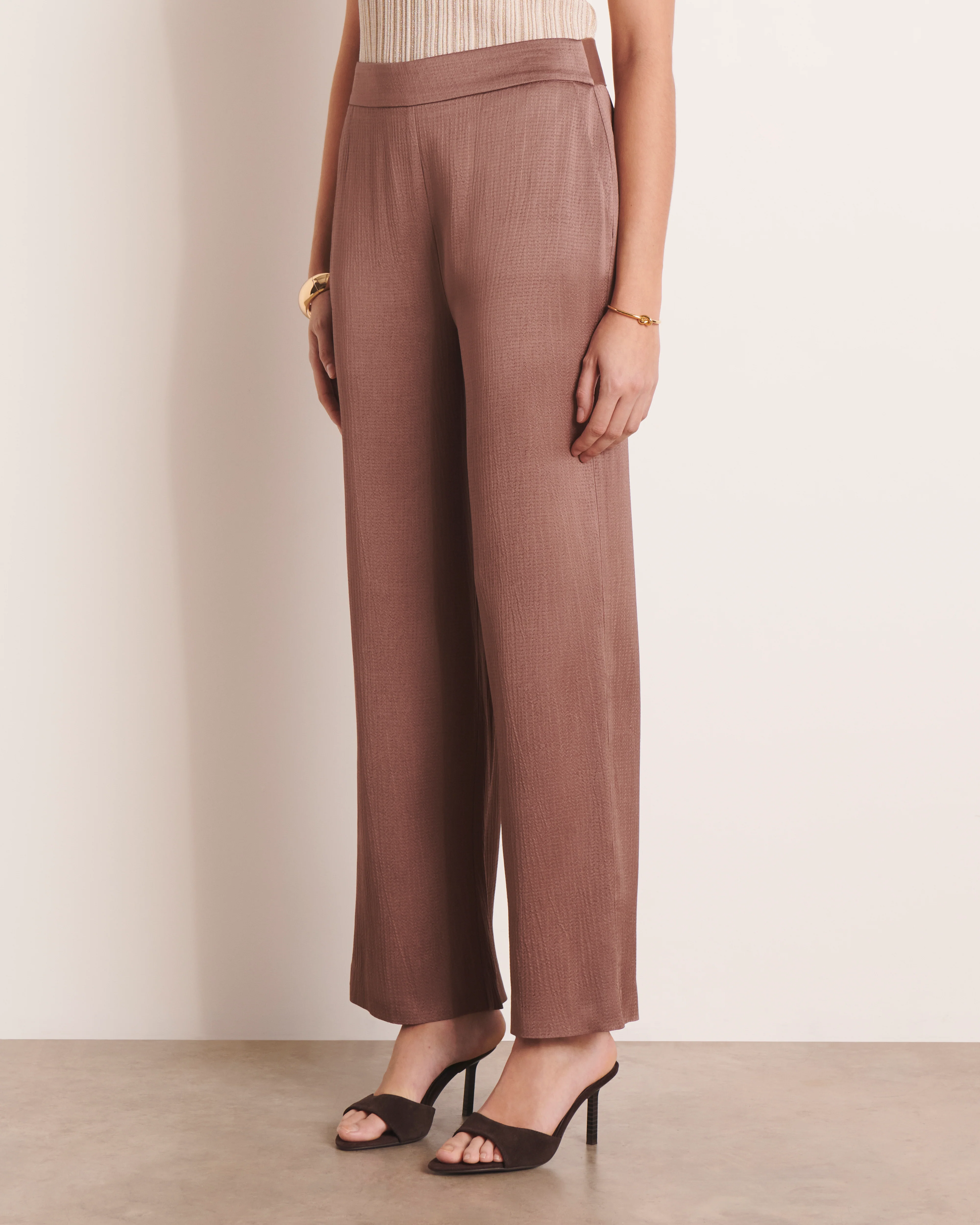 Pantalon large marron PAIO/13038/053 - Image 4