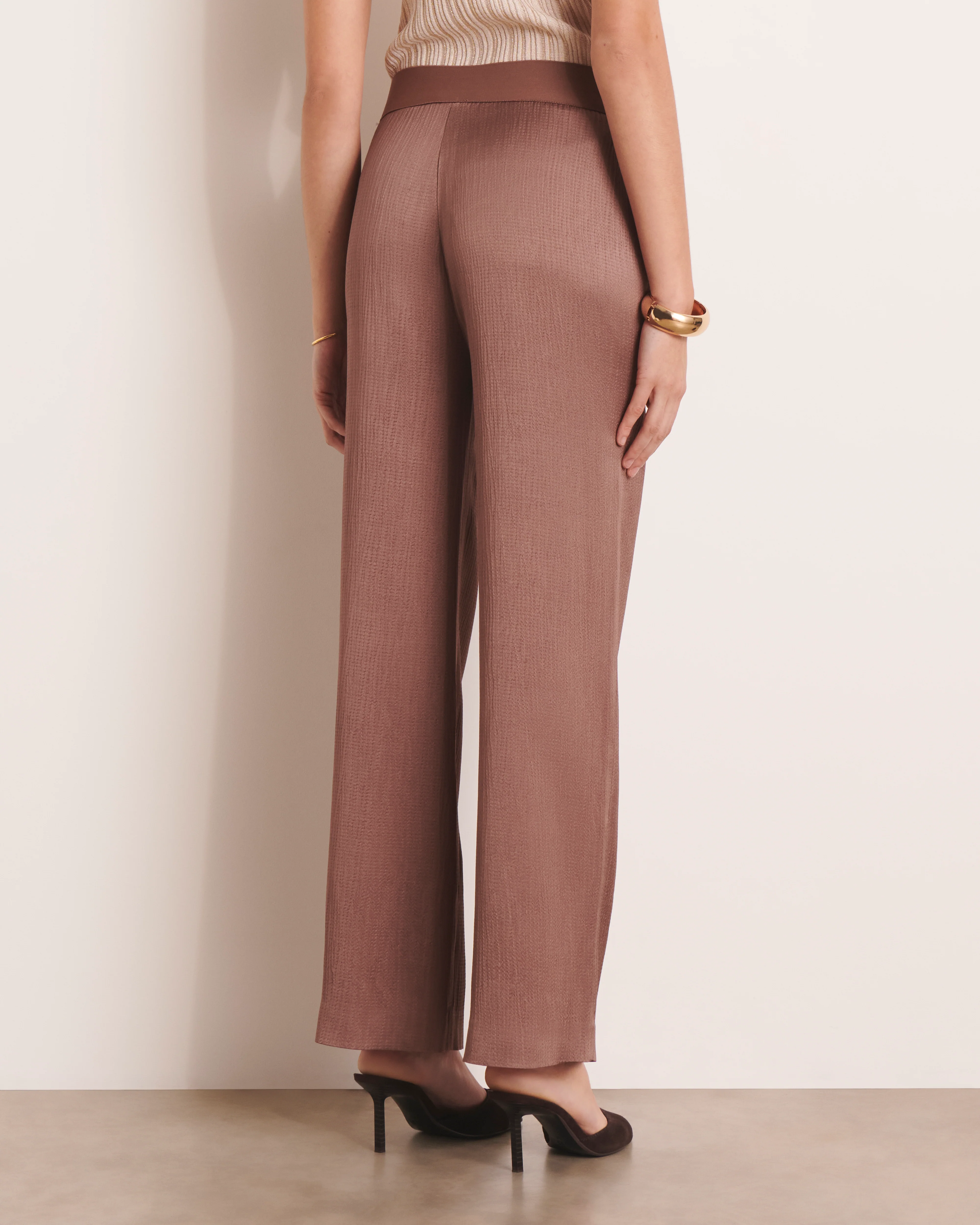 Pantalon large marron PAIO/13038/053 - Image 5
