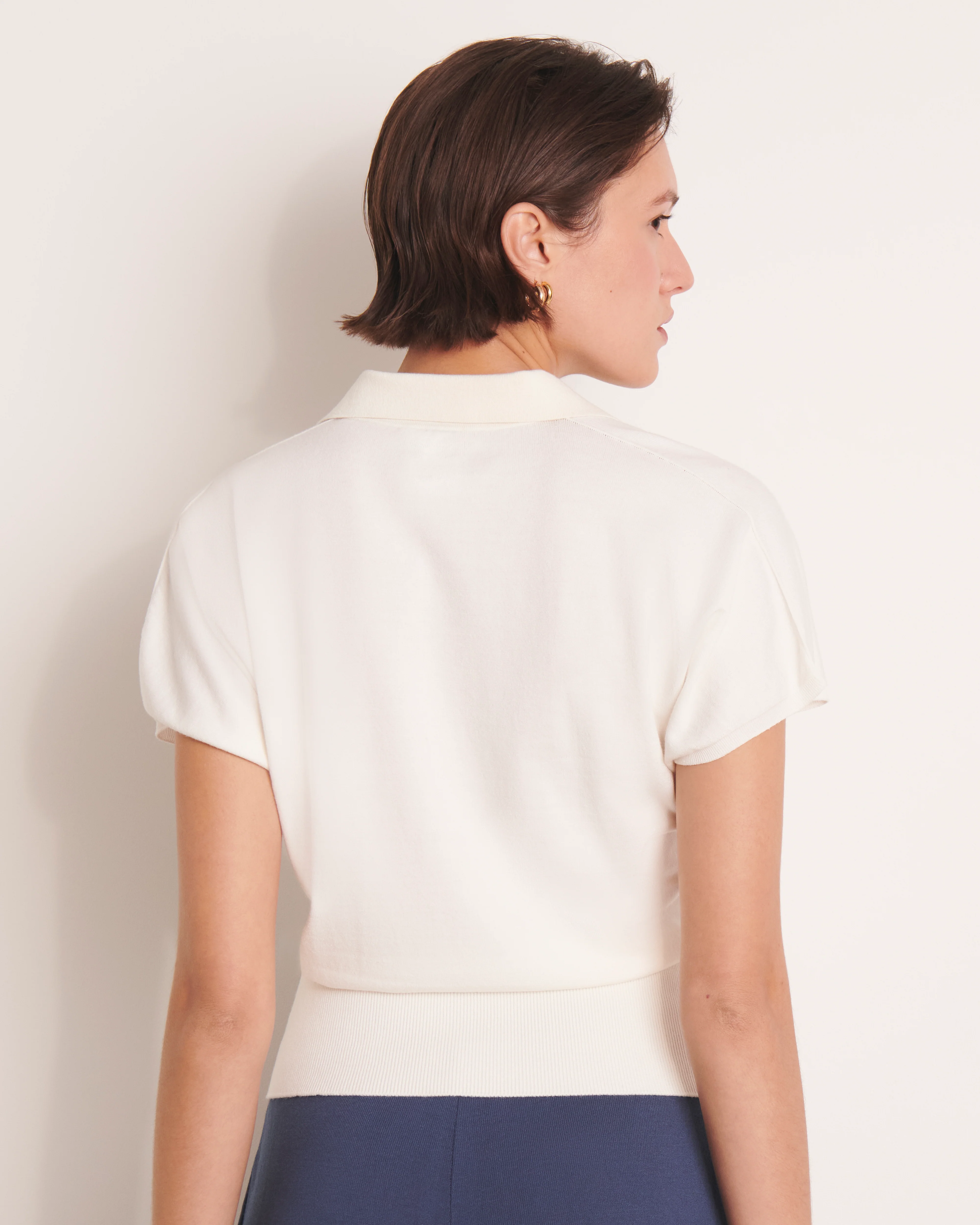 Polo beige manches courtes ATHENA/13141/005 - Image 3