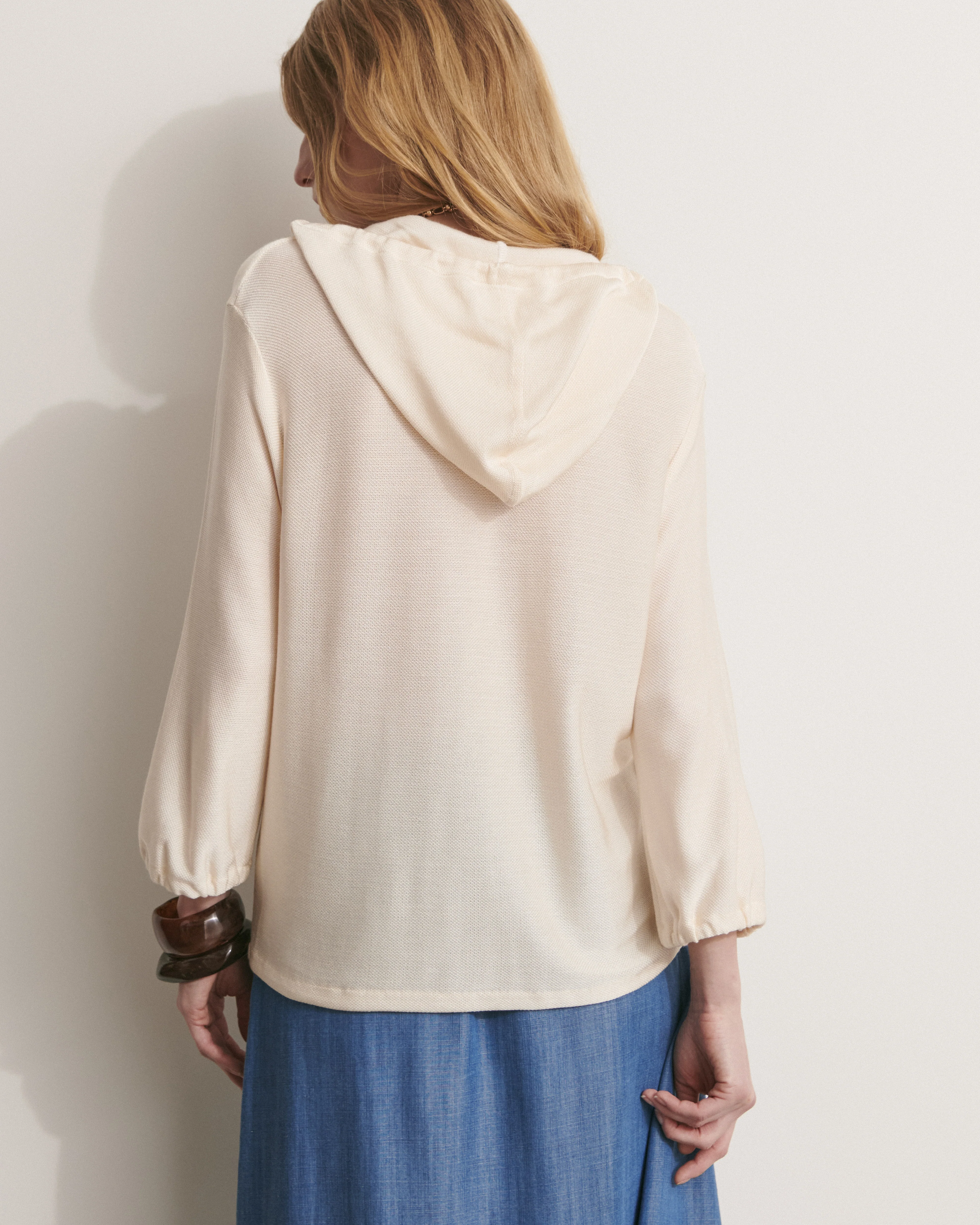 Pull à capuche en viscose ARUSI/11041/761 - Image 3