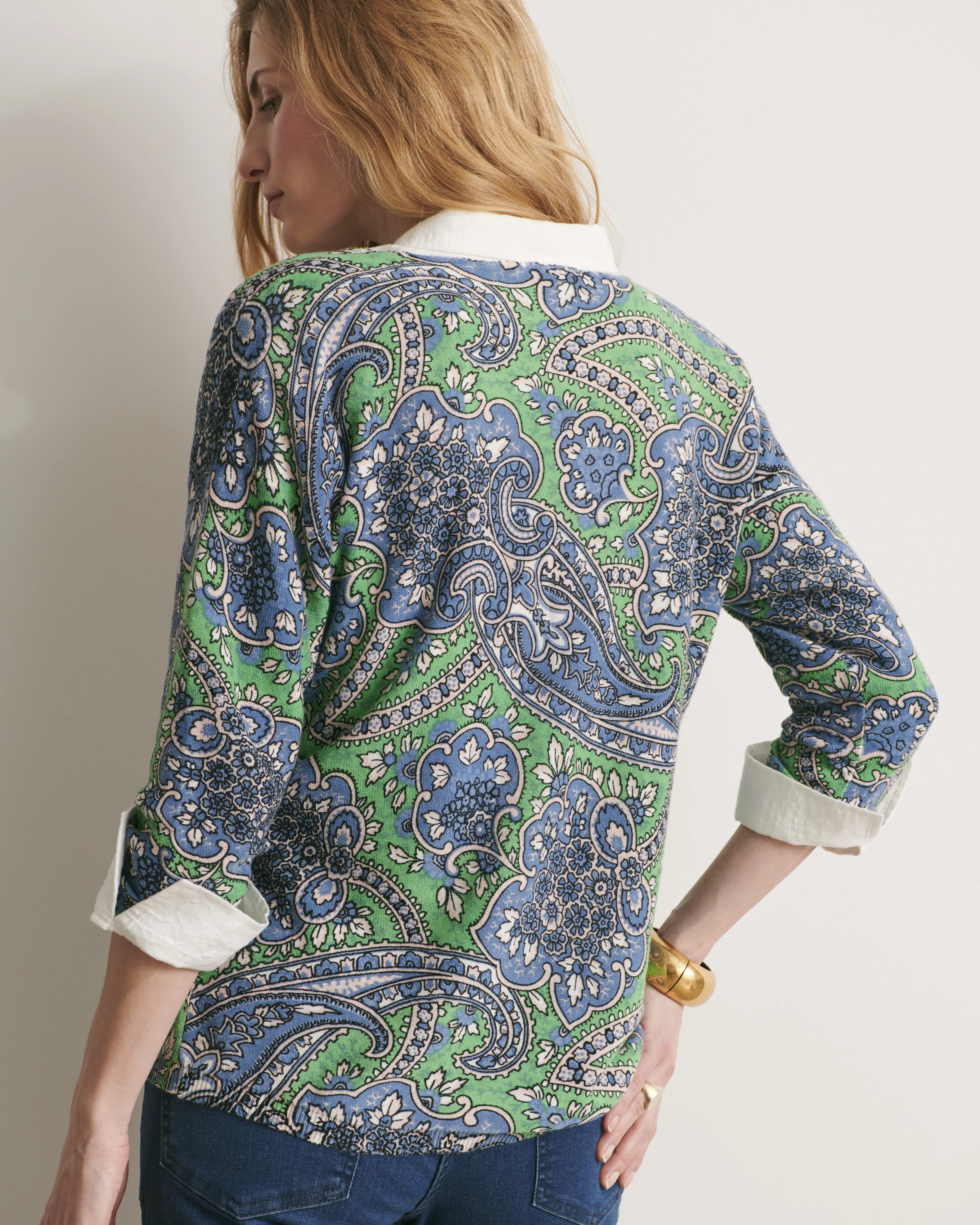 Pull en maille encolure V ALIAS/11186/851 - Image 3