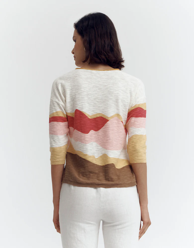 Pull imprimé en maille ANTILLES/87135/771 - Image 4