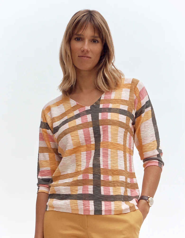 Pull imprimé en maille ASSANDROU/87287/771 - Image 2