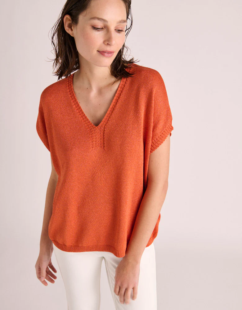 Pull maille manches courtes ACORES-BIS/87247/831 - Image 2