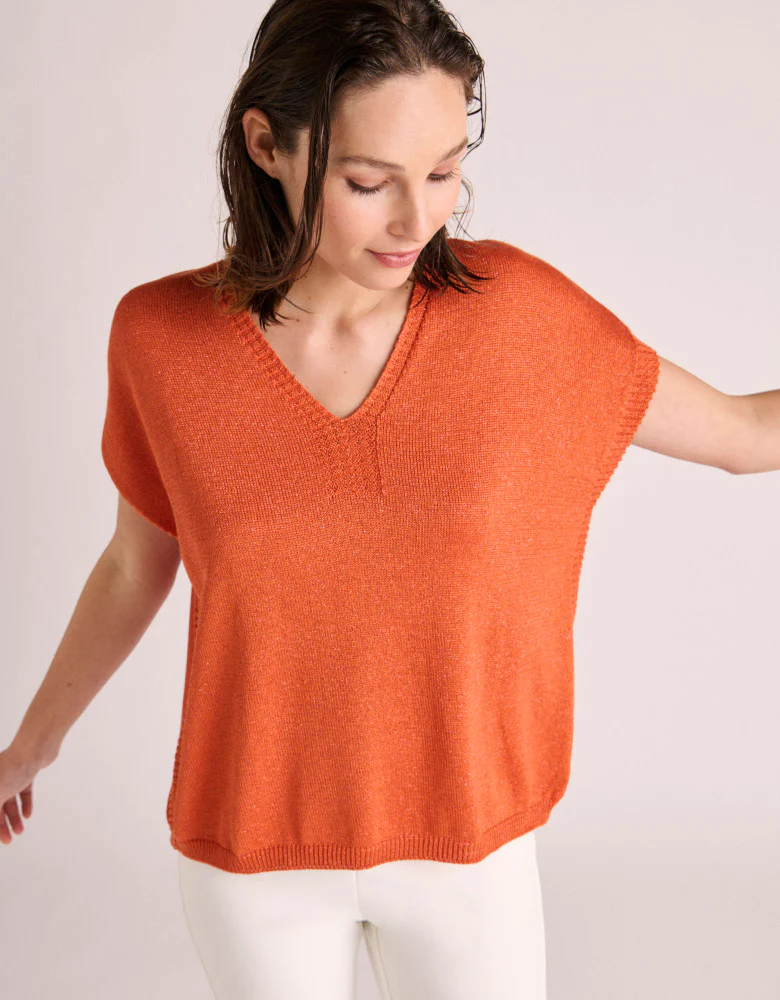 Pull maille manches courtes ACORES-BIS/87247/831 - Image 3