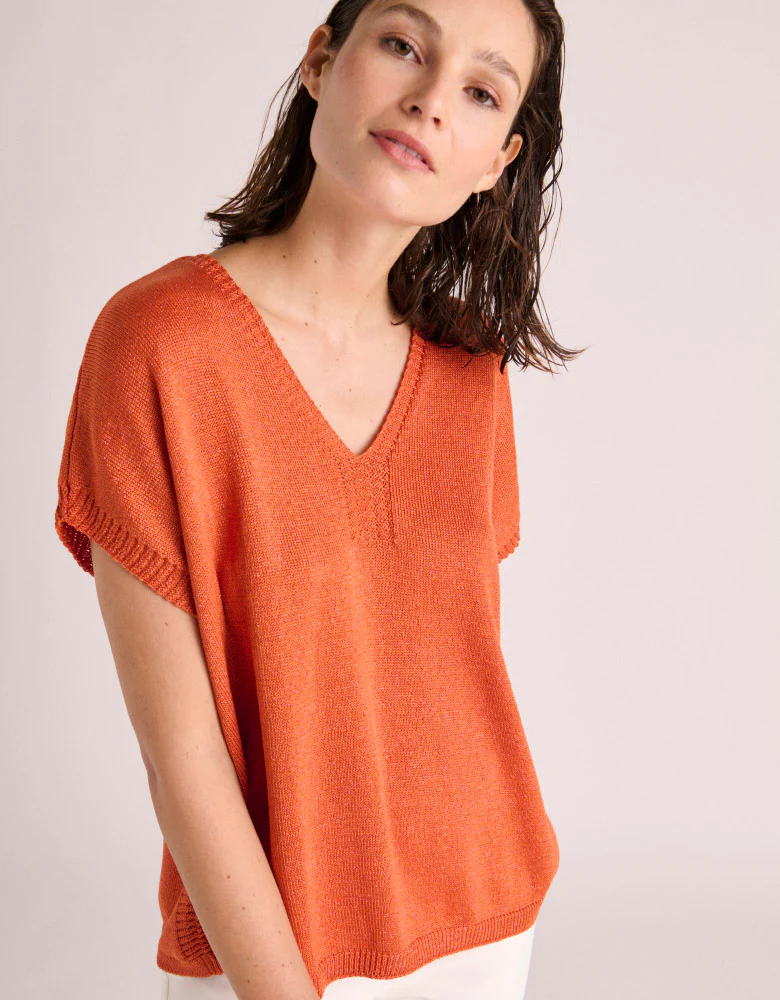 Pull maille manches courtes ACORES-BIS/87247/831 - Image 4