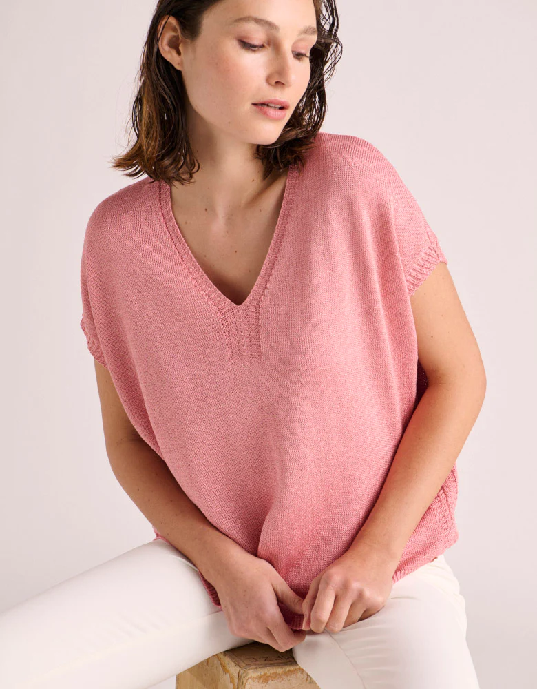 Pull maille manches courtes ACORES-BIS/87247/905