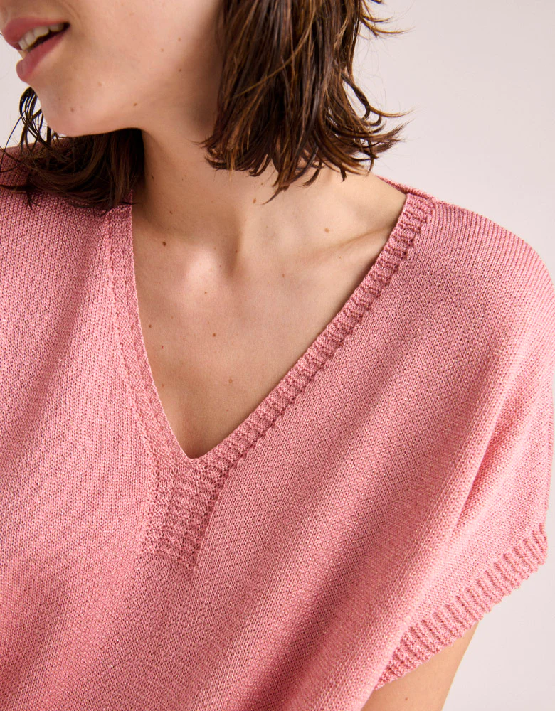 Pull maille manches courtes ACORES-BIS/87247/905 - Image 4