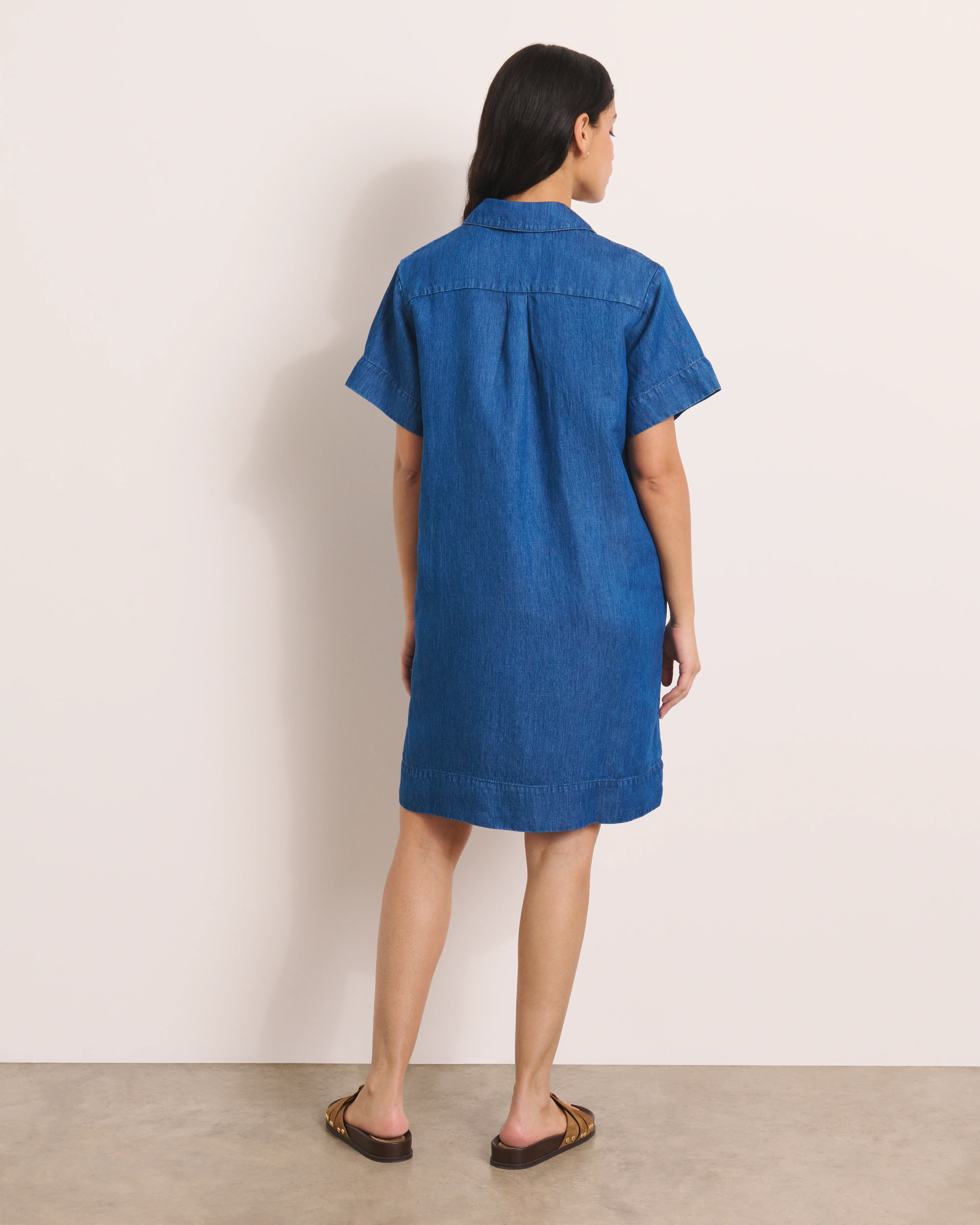 Robe courte bleue RIVE/13252/301 - Image 4