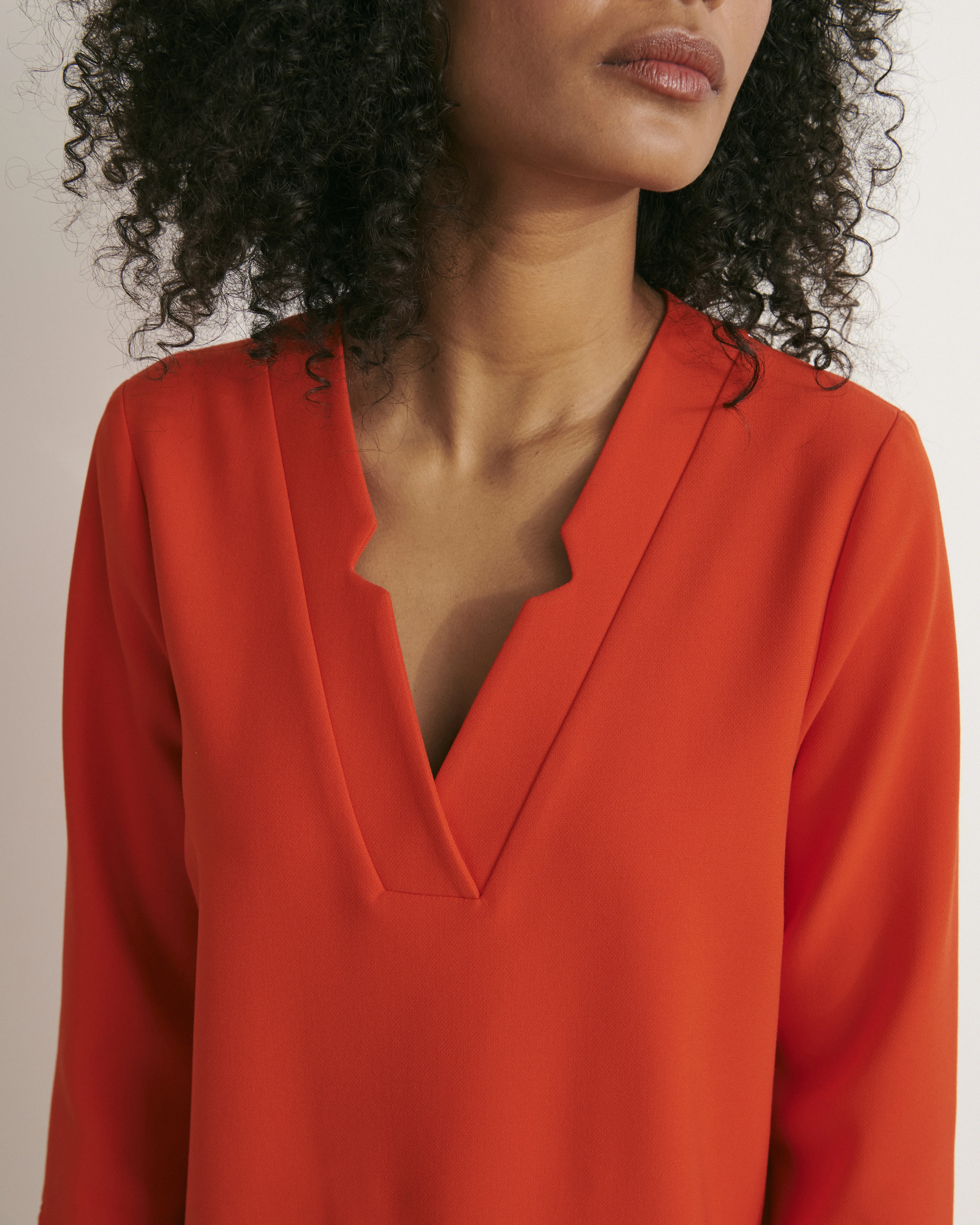 Robe droite encolure V ROUGETTE/11133/120 - Image 3