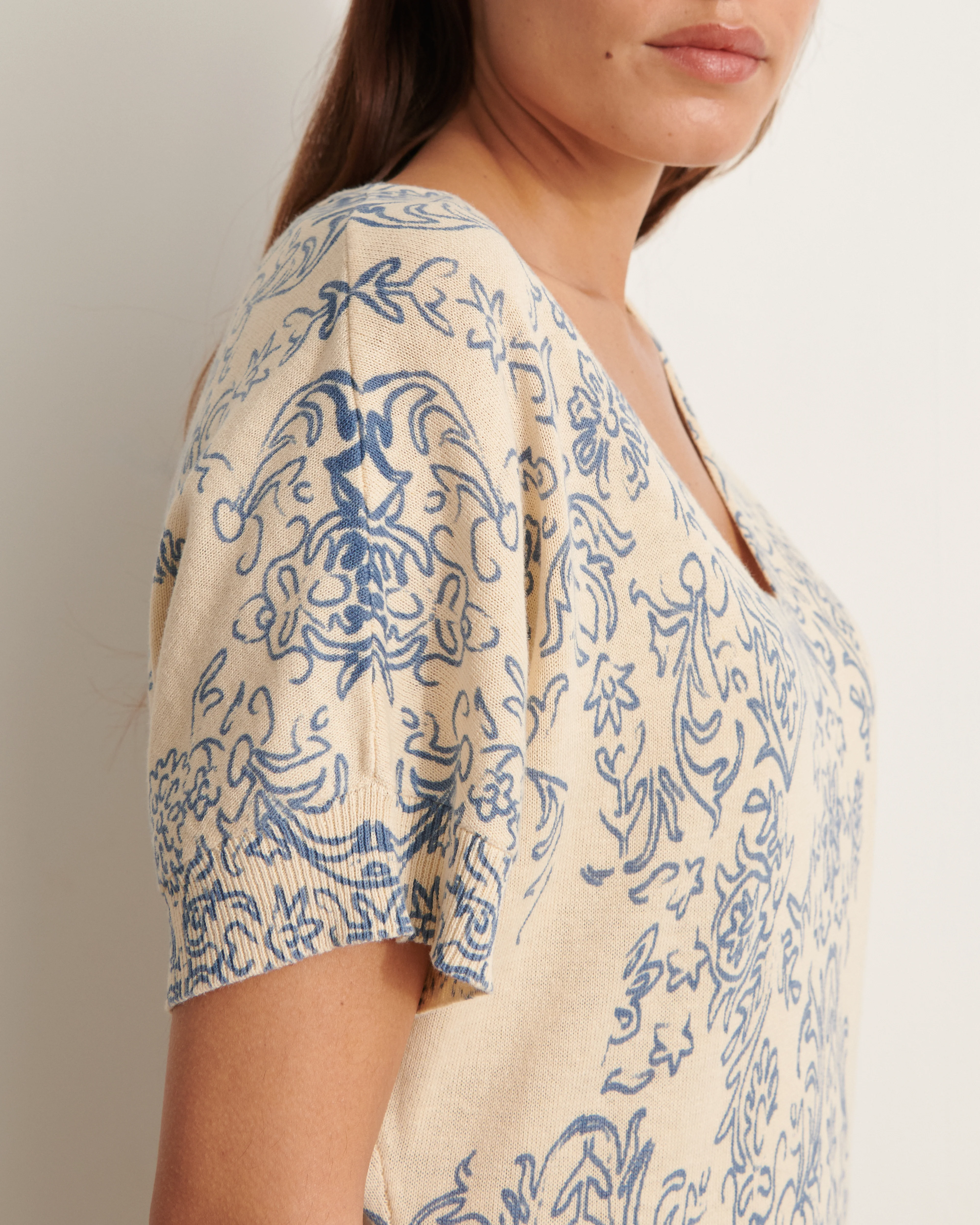 Robe kimono en maille imprimée OPALISMA/11123/882 - Image 4