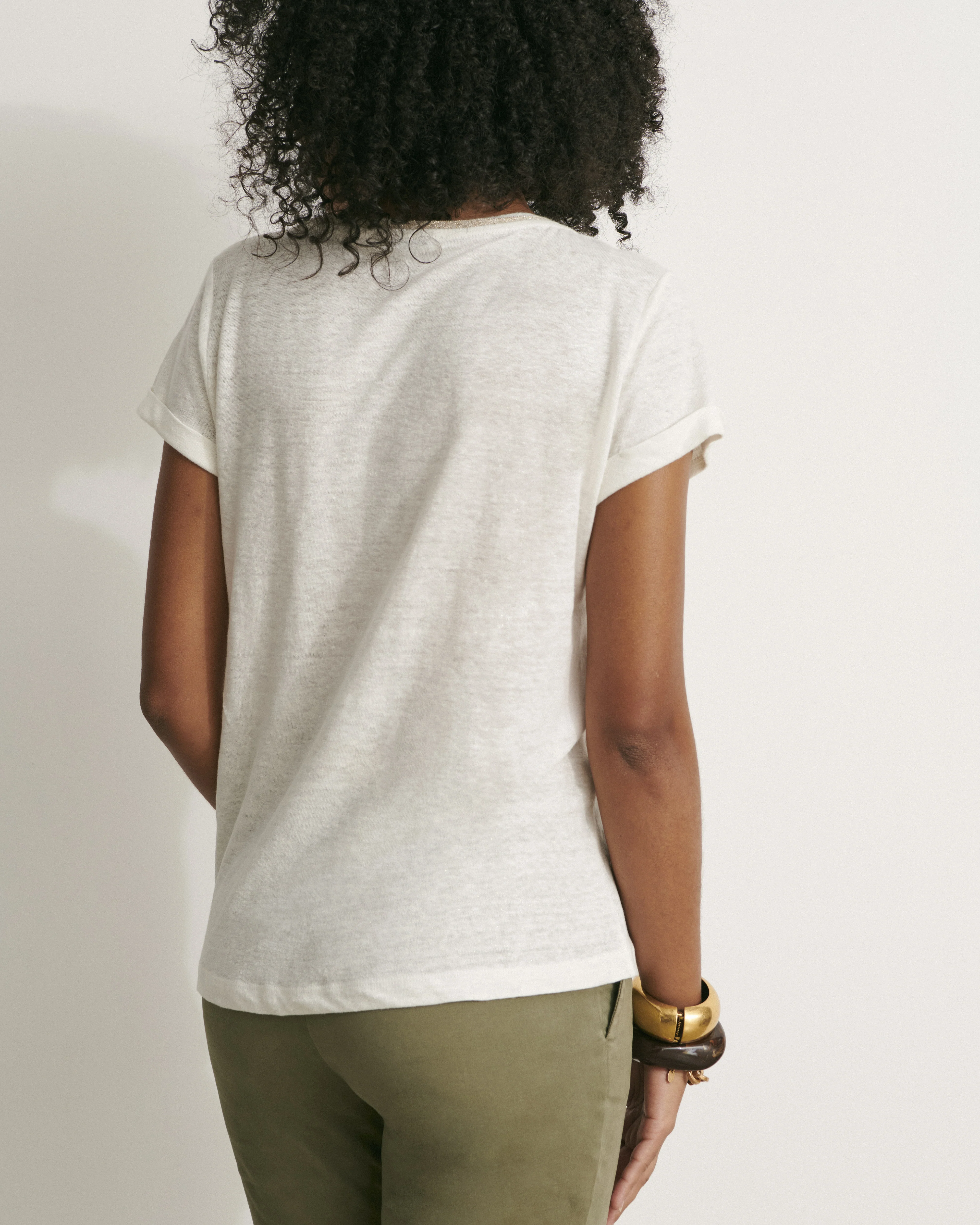 Tee-shirt encolure V TRIOMPHE/11182/003 - Image 3