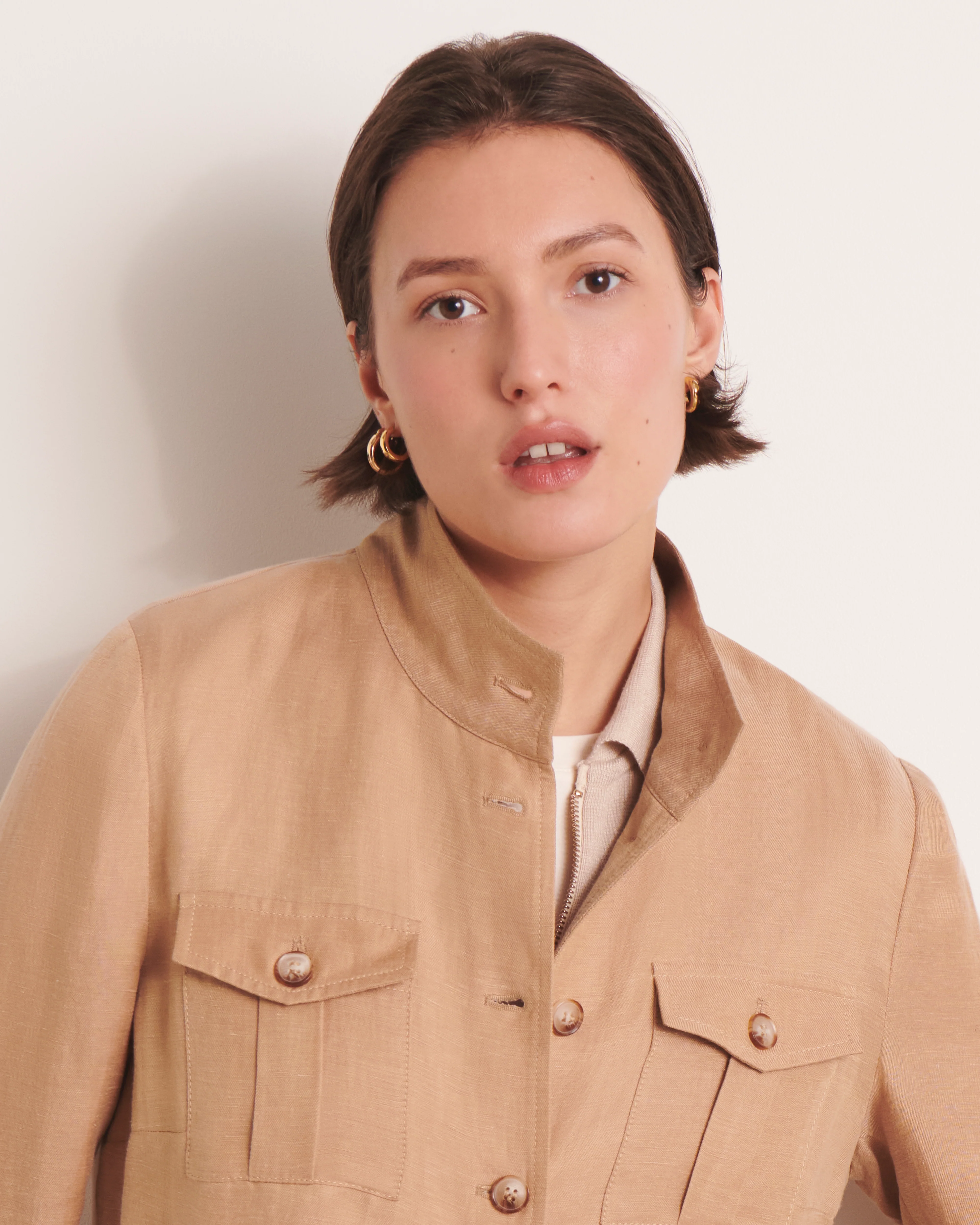 Veste saharienne beige BARDENAS/13048/010 - Image 4